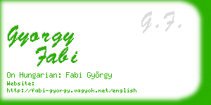 gyorgy fabi business card